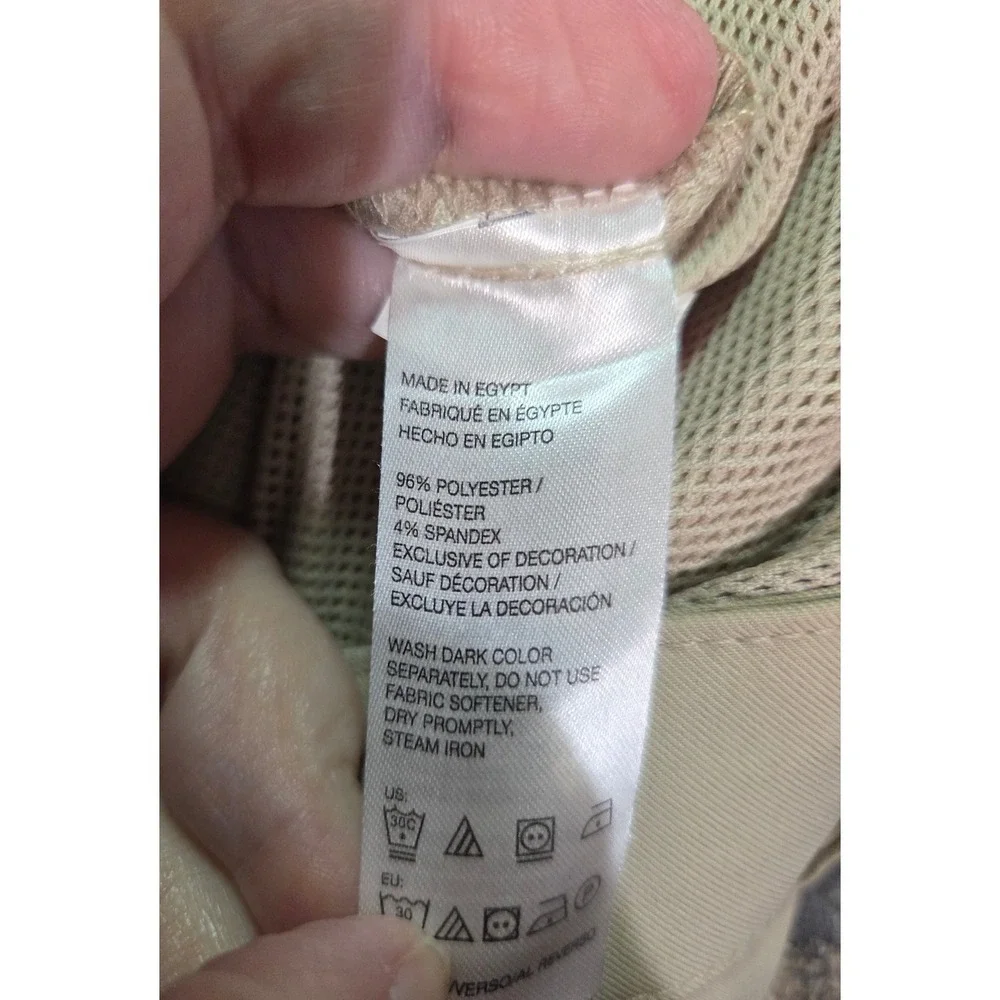 IZOD Golf Shorts Mens 40 Khaki Flat Front‎ Lightweight Comfort Non Slide Waist